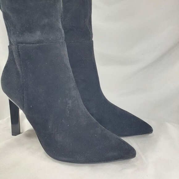 Nine West Women's Black Knee High Boots Eardy Heeled Pointed Toe Size 7.5 M - Picture 5 of 14
